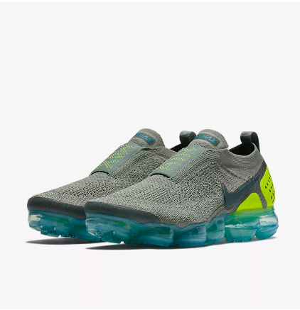 Men Nike Air VaporMax FK Moc Grey Green Running Shoes - Click Image to Close